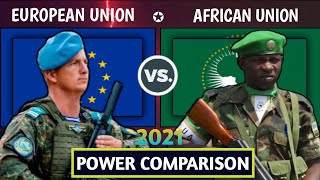 EUROPEAN UNION vs AFRICAN UNION military power comparison 2021-2022! African union vs Africa union!