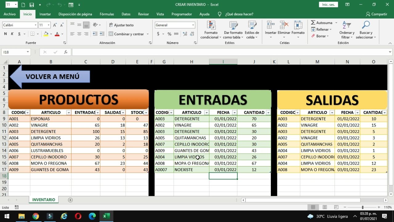 Total 64+ Imagen Modelo De Inventario En Excel Entradas Y Salidas ...