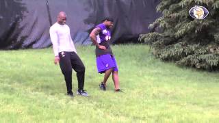 Adrian Peterson and Percy  Harvin Works Out Together (Before The 2012-2013 Season)