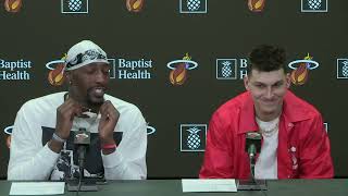 Bam Adebayo and Tyler Herro's press conference after defeating the Wizards