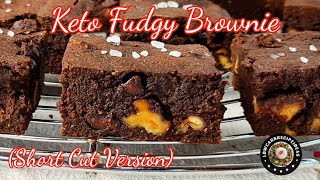 HOW TO MAKE KETO FUDGY BROWNIE | SUPER EASY | SHORT CUT METHOD | FUDGY | DELICIOUS !