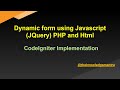 Dynamic Form using Javascript and html  || Add Fields dynamically with add and remove Button