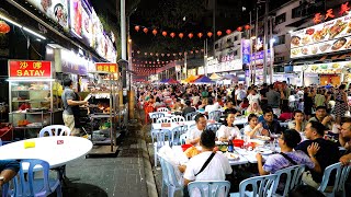 Malaysia Street Food | Jalan Alor Night Market Tour | Bukit Bintang Street Food