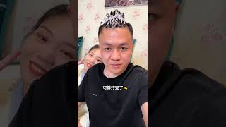 过年给老公烫头的快乐，没想到效果这么好，你们烫头成功了吗姐妹们锡纸烫 烫头发前和烫头发后 过年就得烫头呀 头型得支棱起来