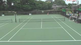 2008全国選抜ジュニアテニス選手権大会 Ｕ14 準決勝 小和瀬望帆 VS 大坪慧美