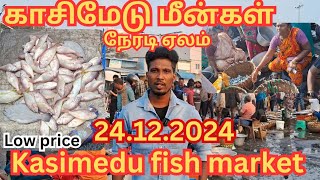 🐠 காசிமேடு மீன் நேரடி ஏலம் | Kasimedu fish market | Chennai live fish auction #trending #fishauction