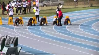 100m U-18M semis - Carifta Trials 2016