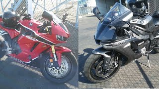 2018 CBR600RR VS 2016 R1S drag race