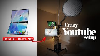 Crazy Youtube Setup on single rolling stand ( UPERFECT Delta Max )