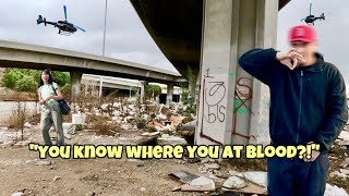 Skating Through the ABANDONED Streets of South Central LA ! (gang territory)