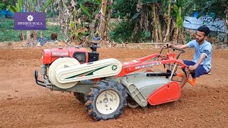 vst Shakti 130 di power tiller with rotary seat attachment | vst Shakti 130 di driving seat