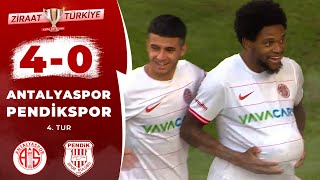 Antalyaspor 3-0 Pendikspor MAÇ ÖZETİ (Ziraat Türkiye Kupası 4.Tur Maçı) / 09.11.2022