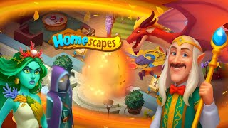 HOMESCAPES NEW EVENT Dragon's Shadow Save Olivia from the Fire-Breathing Dragon Restore the Elf City