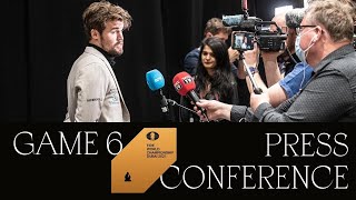 Press Conference after Game 6 | FIDE World Championship Match 2021 |