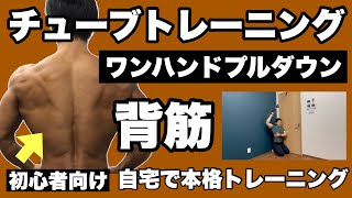 【背筋】しっかり背中に効く！初心者向けチューブトレーニング