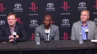 Chris Paul Full Introductory | Press Conference | Houston Rockets | 2017 NBA Free Agency