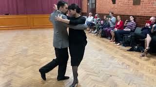 Adrien Bariki-Alaoui \u0026 Iro Davanti Lo Demonstration after classes at Reading Tango Club