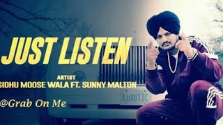Just Listen (Full Video) Sidhu Moose Wala ft . Byg Byrd | Sunny  Malton| Latest Panjabi song 2022