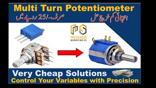 How to Make Cheap Multi Turn Potentiometer | DIY MultiTurn Variable Resistor | xl4015 Buck Converter