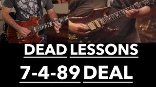 Grateful Dead Guitar Lesson - Deal Harmonic Analysis \u0026 Jerry Garcia Solos with Tab (7/4/89 Buffalo)