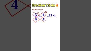 Butterfly Method for Subtracting Fractions 📚 #Shorts #math #maths #mathematics #education
