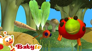 Ladybug, Nut, Fly \u0026 Glow | Vegetables Turn into Amazing Bugs! 🐞🥕 @BabyTV