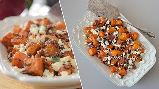 Просто и вкусно! Запеченная тыква с фетой и орехами | простой рецепт Roasted Butternut Squash