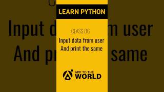 Input data from user in Python. Easy python tutorials . #pythontutorial #easypython #shortsyoutube