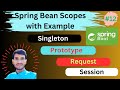 Spring Bean Scopes in Spring Boot | Singleton & Prototype Scope in Spring | Request & Session Scope