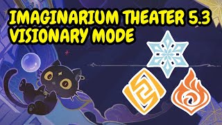 Imaginarium Theater 5.3 (Pyro Cryo Geo) Full VISIONARY MODE Run | Genshin Impact