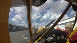 Piper Cub hand propping