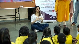 Tamanna Bhatia SEAT On FLOOR An MOTIVATE To Children's  | happy children's day