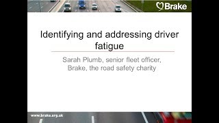 Identifying and addressing driver fatigue