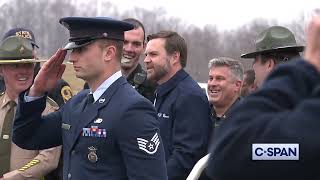 JD Vance boards Air Force 2 after visit to Damascus Virginia for Hurricane Helene relief (1-27-2025)