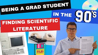 How I found scientific literature in the 90s - before Google Scholar, Web of Science, PubMed, Scopus