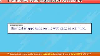 Interactive WebPages with JavaScript 3