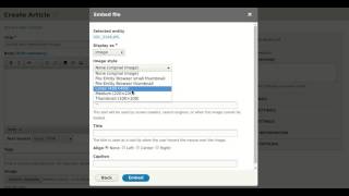 Entity embed in Drupal 8