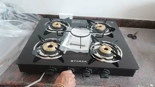 Faber 4 Burner Cooktop Daisy 4Bb Bk | Best 4 Burner Gas Stove in India 2024 | Best Gas Cooktops |