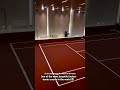 One of the most beautiful indoor tennis courts in the world in the basement of a house in Norway