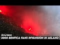 3000 BENFICA FANS INVANSION IN MILANO || Intermilan vs Benfica 19/4/2023