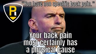 Non-specific back pain diagnoses are hurting people (there can be exceptions)