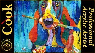 Pat the Painting Dog  Acrylic Painting Tutorial for Beginner and Advanced Artists with Ginger Cook