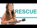 Rescue - Lauren Daigle Ukulele Tutorial with Play Along/Cover