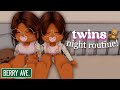 Twins After Daycare Night Routine! | Roblox Berry Avenue Roleplay