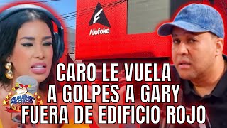 CARO BRITO LE VUELA ENCIMA A GARY, AFUERA DE EDIF ROJO, PARA PELEAR POR CULPARLA DE TUMBARLE IG