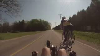 Catrike 700 riding with road bikes