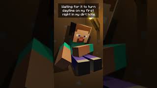 First night Minecraft animation by hapico #shorts