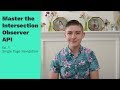 Master the Intersection Observer API - Single Page Navigation (Ep. 1)