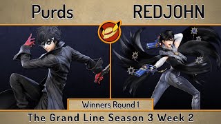 GL S3W2 | Purds (Joker) vs REDJOHN (Bayonetta) | Winners Round 1 | SSBU Ultimate Tournament