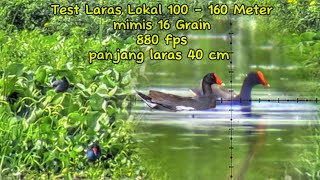 Akurasi Laras Lokal 40 cm range 100 - 160 meter